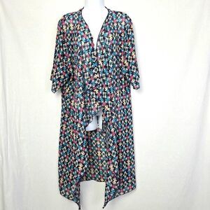 LuLaRoe Aztec Geometric Print Kimono M